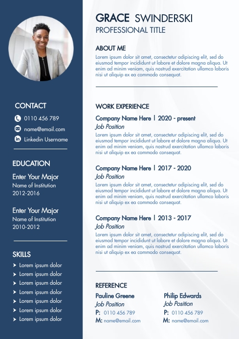 Modèle de CV N°1