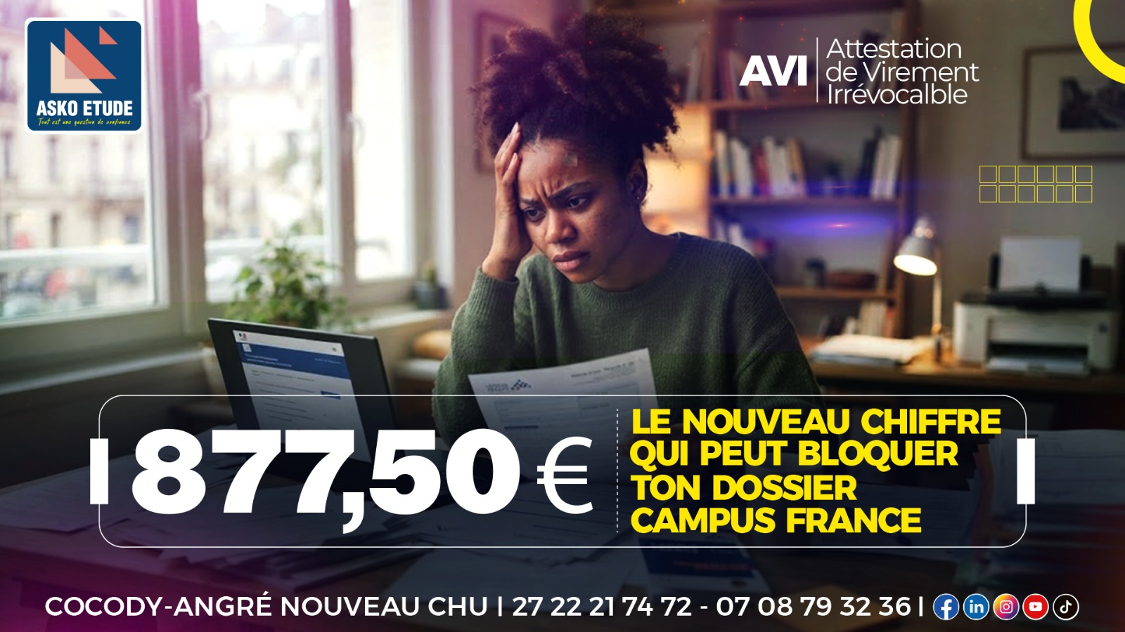 877,50 € : Le nouveau chiffre qui peut bloquer ton dossier campus france